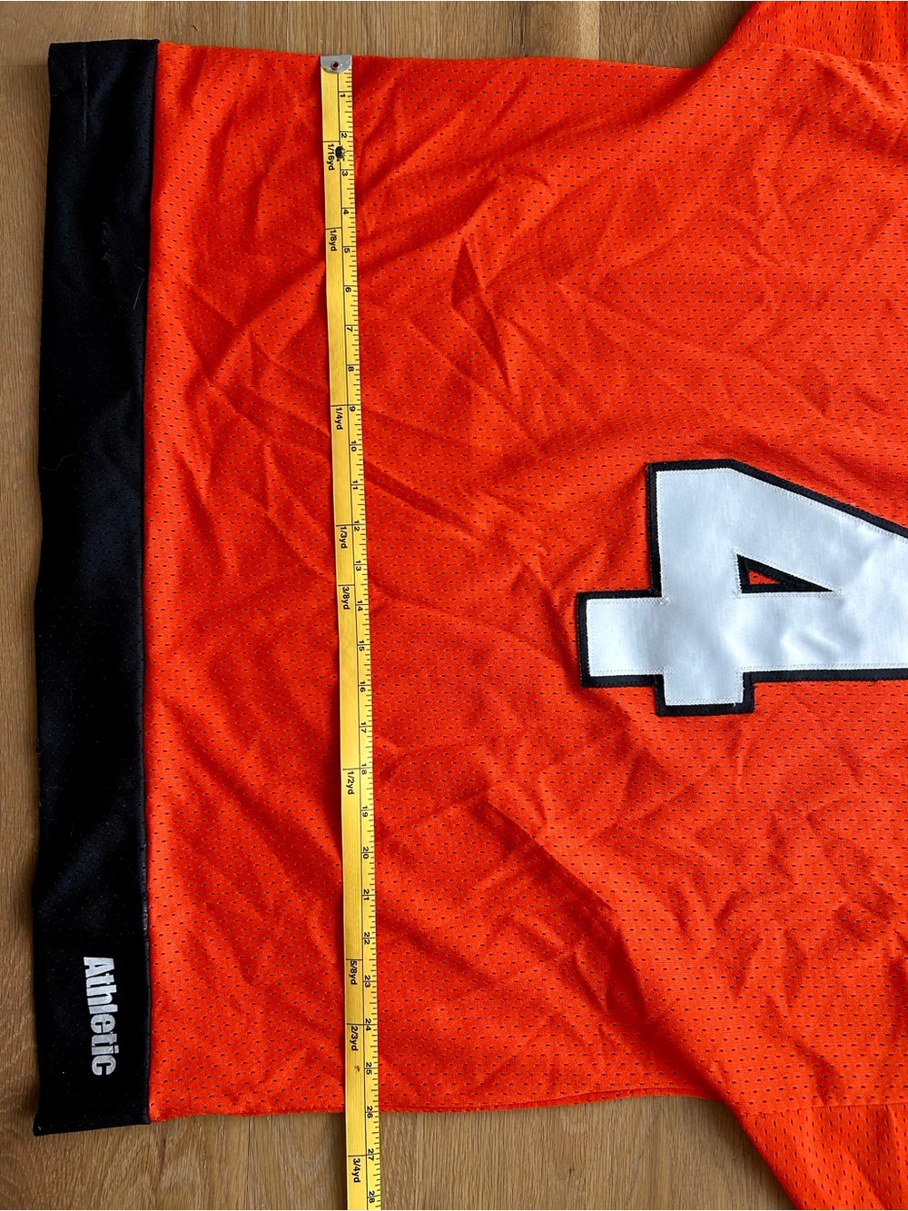 Vintage Abercrombie & Fitch Orange Mesh Hockey Jersey - Picture 15 of 16